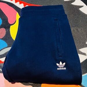Adidas Blue Joggers Slim-fit